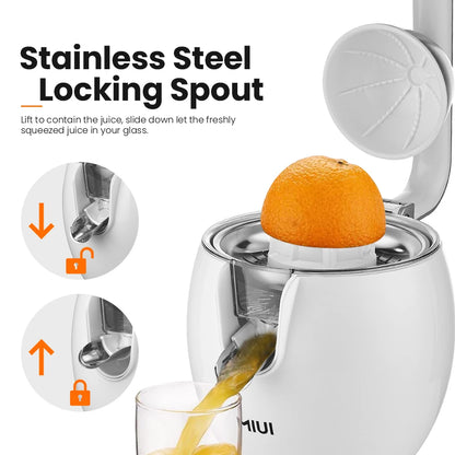 MIUI Citrus Juicer,850W Stainless Steel Orange Lemon Electric Set Juicer,Hard-core Press juicer,Aluminum Die -casting Handle