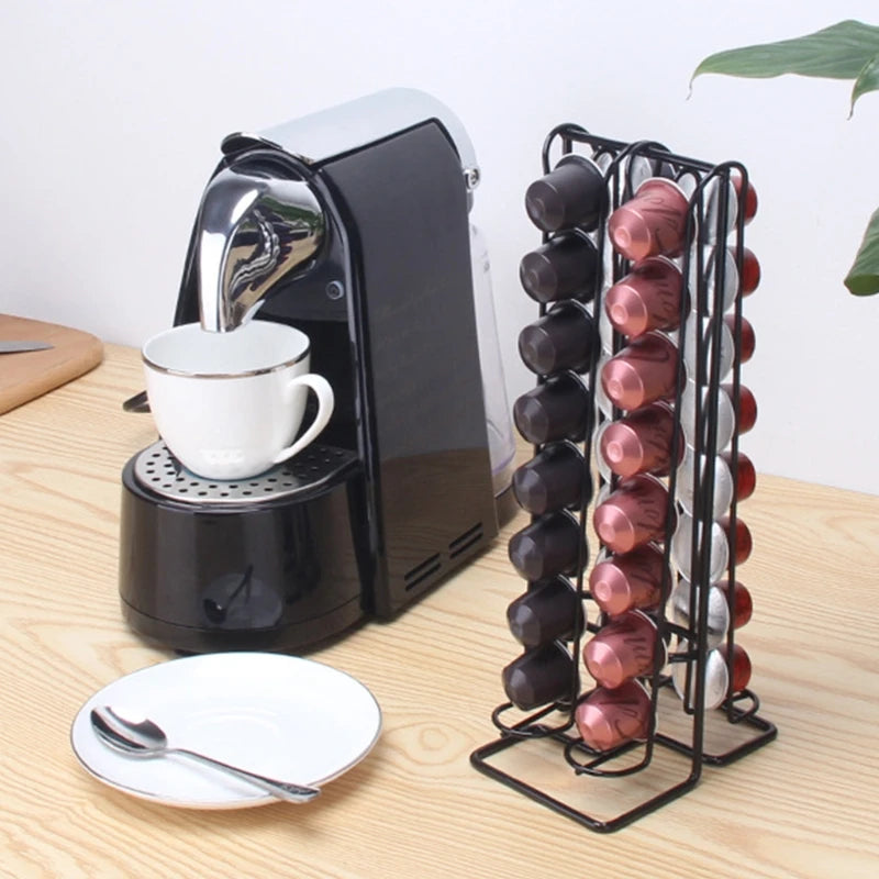 Vertical Coffee Capsule Suport de cafea Pod Stand Office Office Kitchen Depozitare Desktop