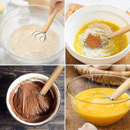 Mão grande douse douse de batedor de pão misturador de pão de aço inoxidável Bolo de pastelaria