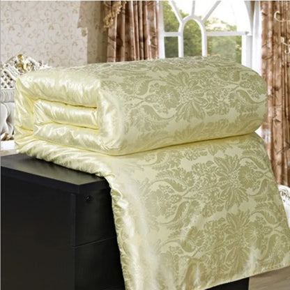 High Grade Solid Color Chinese Silk Comforters Autumn/Winter Silk Quilt Mulberry Silk Blanket Qween Double Twin Size Duvet