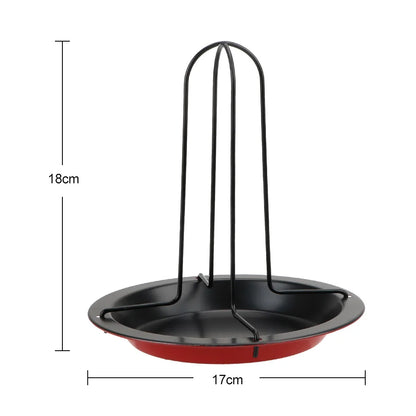 Chicken Roaster Rack Stainless Steel Roasting Grill Stand Kitchen Outdoor BBQ Tools Grilled Chicken Plate Grilling Tools