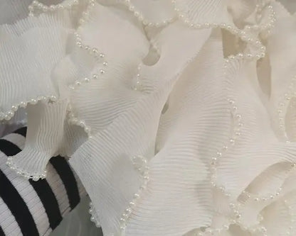 6 cm breit heiße Stickerei weiße Blume Tüll Spitze Stoff Trimmband DIY NEWING RUFFE APPLIKE Kragen Dubai Kleid Guipure Dekor