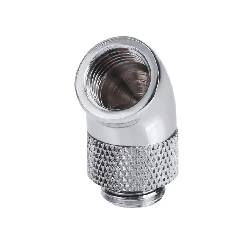 G1/4 rosca de tornillo 45 grados Rotación del codo Adaptador de latón Conector PC Computadora Sistema de enfriamiento de agua Accesorios