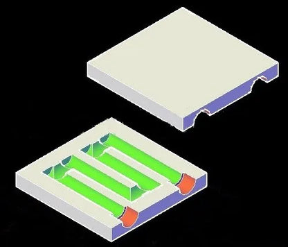 Copper Water Cooling Block 40*40mm Use For CPU Radiator Graphics GPU Water Cooling Block Liquid Water Cooler Heat Sink PC Laptop