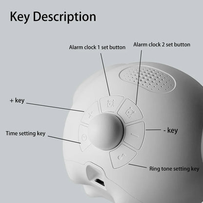 Night Light søt uttrykk vekkerklokke barn vekkerklokke stemmestyrt lys multifunksjonelt for hjemmet termometer