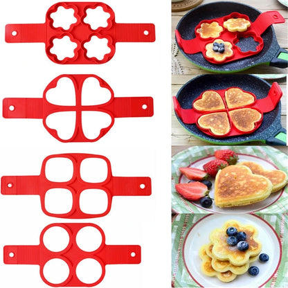Silicone non stick shaper omelet frittata fantastica eggance anello di anello cucina da cucina da cucina stampi per pentola capovolta