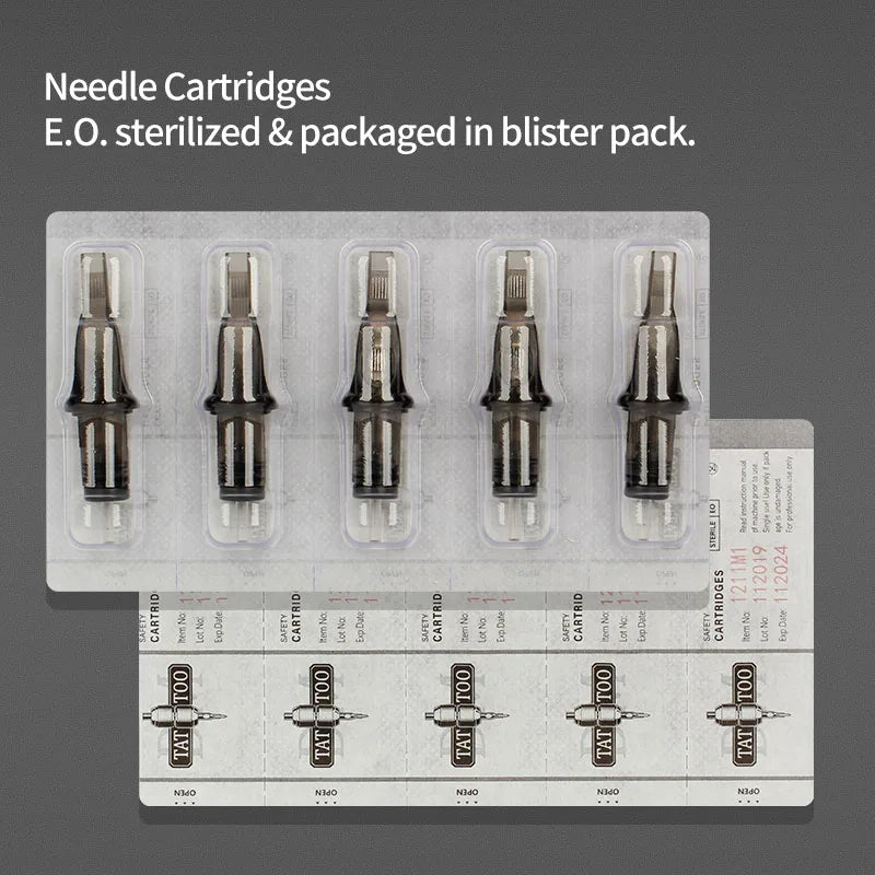 Patronen -Tattoo -Nadeln Rs Rs RM M1 Einweg sterilisierte Sicherheitstattoo -Nadel für Patronenmaschinen Griffe