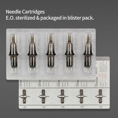 Patronen -Tattoo -Nadeln Rs Rs RM M1 Einweg sterilisierte Sicherheitstattoo -Nadel für Patronenmaschinen Griffe