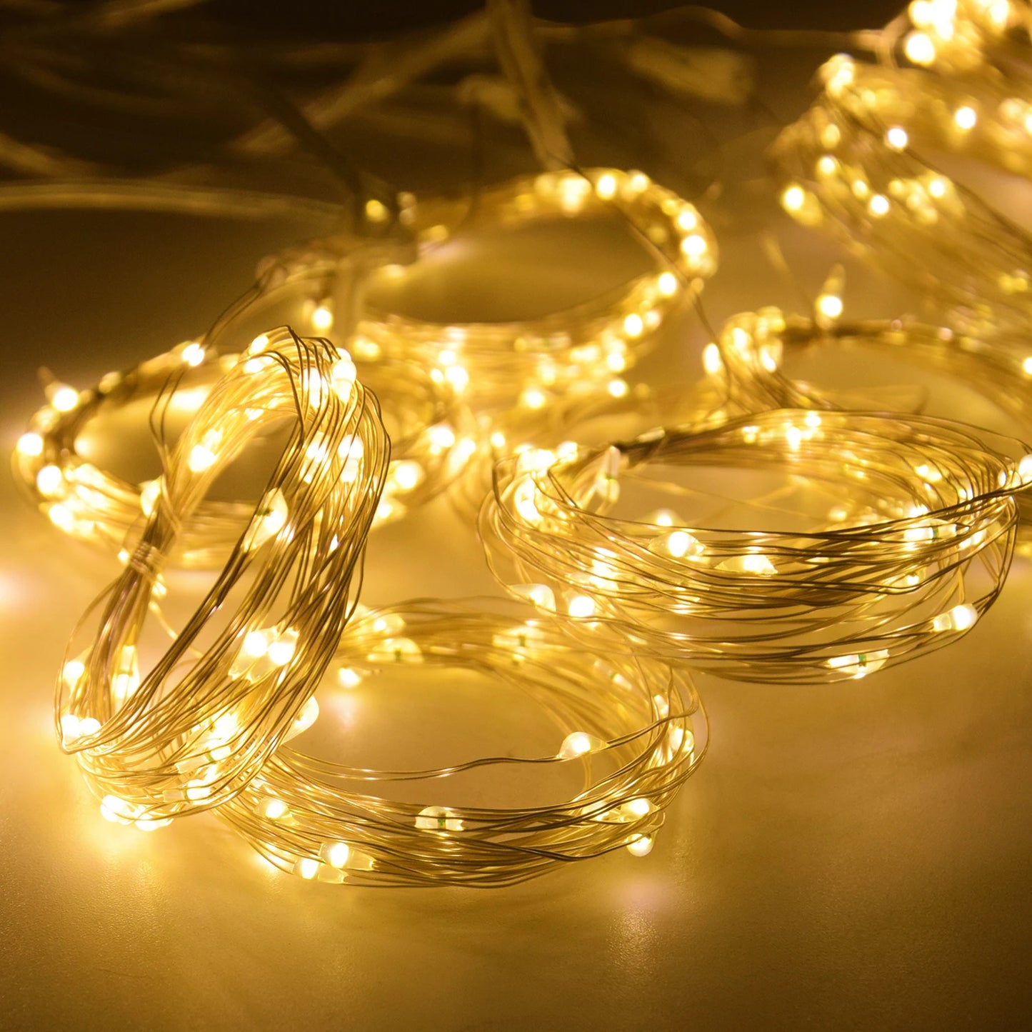Коледна почивка LED декорация светлини Фея спалня струна Гарланд Дистанционно осветление Светлини за завеси с дистанционно управление