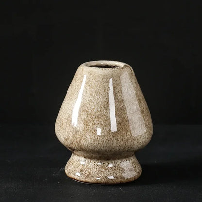 Matcha Whisk turētāja tējas ceremonija Matcha Bowl tradicionālā matcha Ceremony Starter Ceramic Chasen slotiņas stends iesācējam