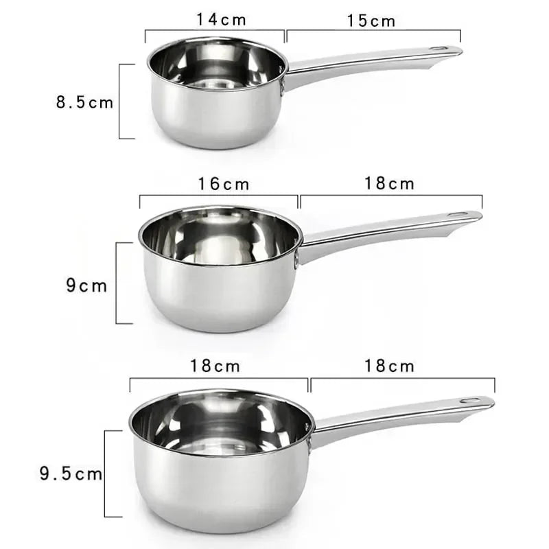 Rustfritt stål Non-Stick Pan Noodle Pot Kitchen Accessories Milk Pot Aluminium Pot Tilled Priwe Pan Home Cooking Tools Cookwards