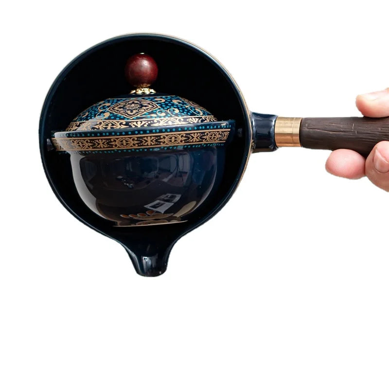 Swing Tea artefakt lata kung fu te -set bärbar xiaoyao tekanna teaware kök matsal hem trädgård
