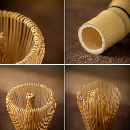 Set di tè giapponese set da tè matcha whisk (chasen) cucchiaio da tè e scoop (chashaku) matcha set da tè accessori in bambù