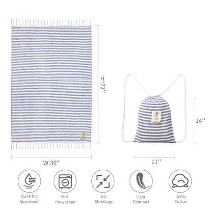 Yeuzlicotton Hot Sale Luxury Striped Tassel 100% Cotton Sauna Spa Bath Towel For Home 100*180cm Reise Tyrkisk stort badehåndkle