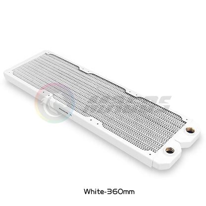 Water Cooling Radiator 360 20mm Ultra-Slim Red Copper 14 FPI Support 120mm Fan Cooler Computer Liquild Cooler Row Black/White