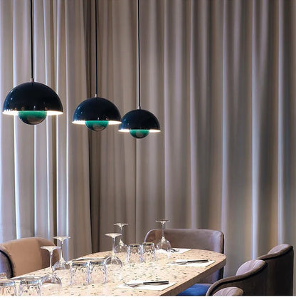 23 cm kreativ lysekrone soveværelsesundersøgelse restaurant pendel lys dekorativ lampe multi-farve valgfri moderne bud indendørs belysning