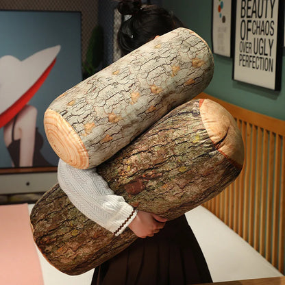 New 1cp 50/70/90cm 3d Simulation Wood Stump Pillow Plush Toy Creative Big Tree Pillow Cushion Pillow Birthday Gift Neck Pillow