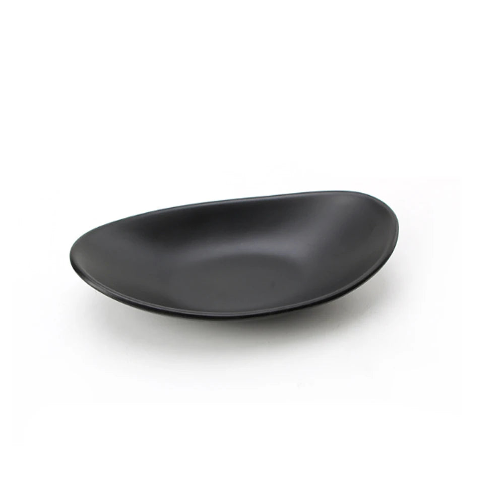 Oval Black Ring Dish Jewelry Tray Key Tray Arrangør Dekor Nøkkelfat Smykker Bolle Dekorative Dish Arrangør Kjøkkenartikler