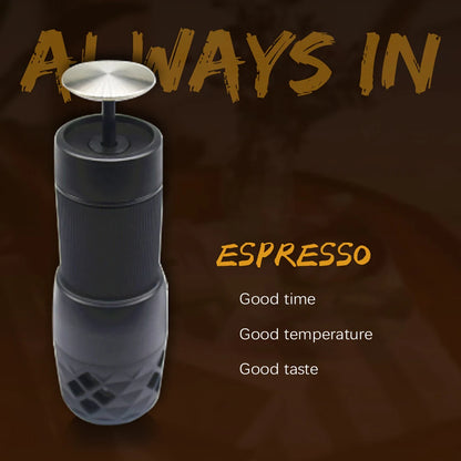 Tripresso Mini Portable Coffee Machine Espresso Coffee Maker Hand Press Capsule Ground Coffee Brewer for Home Travel and Picnic