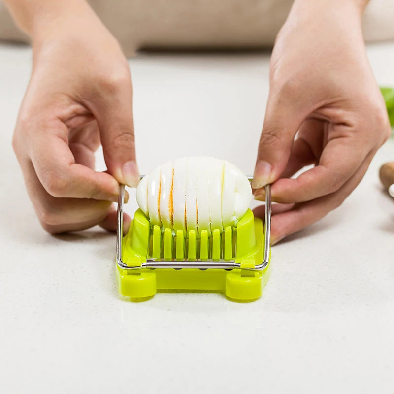 Kitchen Accessories Egg Slicer Chopper Rustfritt stål Frukt Salat Cutter Egg Tools Manual Food Processors Kitchen Gadget Ali426