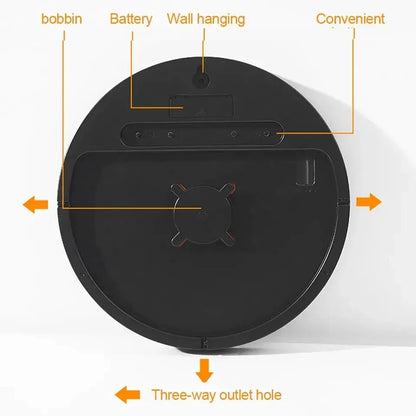 Remote Control LED Wall Clock with Dual Alarms,Calendar and Temperature Display for Home Decoration.Brightness Adjustable