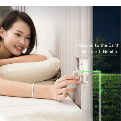 Заземяване на леглото плосък лист Земя полза Nature Health Well Gold Gold Connection Земна кабел