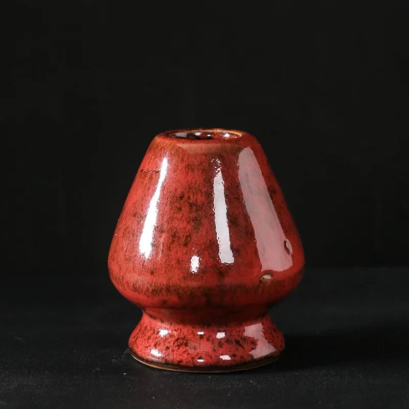 Matcha Whisk turētāja tējas ceremonija Matcha Bowl tradicionālā matcha Ceremony Starter Ceramic Chasen slotiņas stends iesācējam