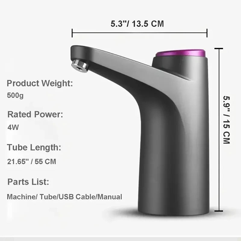 Xiaomi elektresch Waasserpompel 5 Gallon Waasser dispenser USB Ladenbuedem Bassfristeg Waasserbehandlung Ausrüstung fir Heem Outdoor