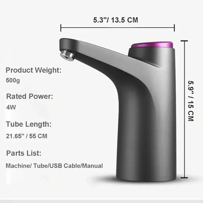 Xiaomi elektresch Waasserpompel 5 Gallon Waasser dispenser USB Ladenbuedem Bassfristeg Waasserbehandlung Ausrüstung fir Heem Outdoor