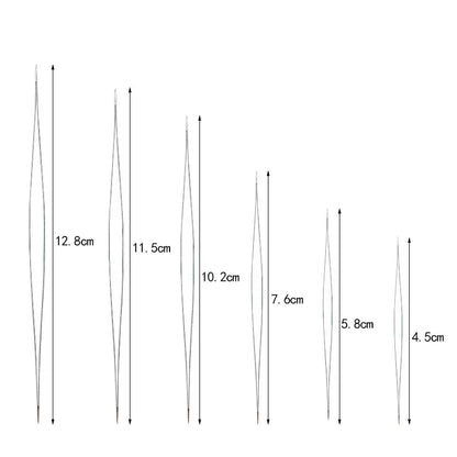 5/6/8Pcs Beading Needles Pins Open Curved Needle for Beads Bracelet DIY Jewelry Making Tools Handmade Beaded Threading Pins