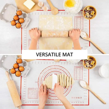 Oversize 80/70/60/30 cm tappetino da forno in silicone rotolando cuscinetto strumenti di pasticceria crepes pasta per pizza tappetini da cucina antiaderente