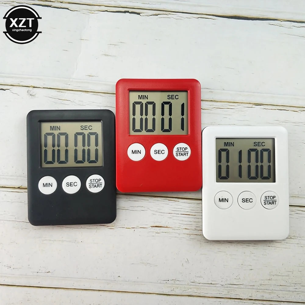 Magnetický kuchyňský časovač digitální vaření pečení LCD Odpočítávání hlasitého alarmu Odpočítávání alarmu Magnet Hodiny Sleep Citchen SUP sup