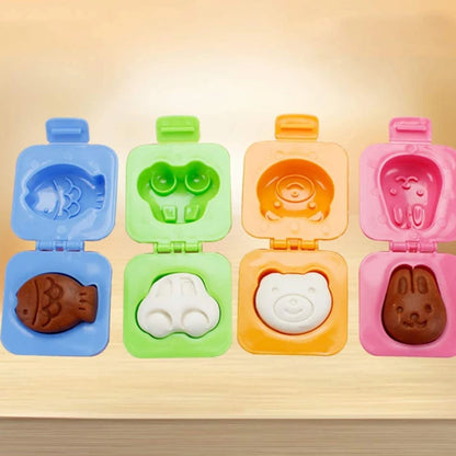 Cartone animato grazioso stampo uovo bollito pesce carrello carrello uovo sushi stampo stampo decorato torta fondente per bambini pranzo utensile supplementare
