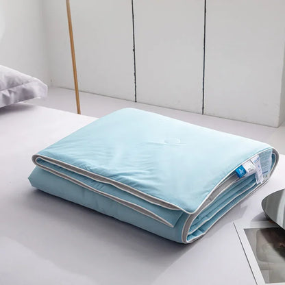 Klimaanlage Bettdecke für Sommer Pure Color Ice Seide Kühldecke Leichte und glatte Twin/King -Size -Kaltdecke