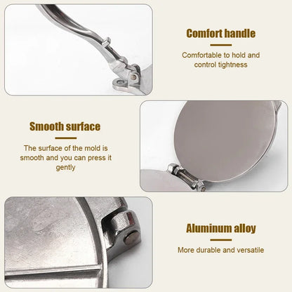 16/20cm DIY Tortilla Press Maker Aluminium Alloy Manual Corn Tortillas Dough Pressing Tools Kitchen Bakeware Cooking Accessories