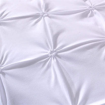 Queen Comfort Set 3Pieces, Gray Bed in a Bag Comforter Set for Bedroom, Beddding Sets without Comforter, Duvet cover&Pillowcases