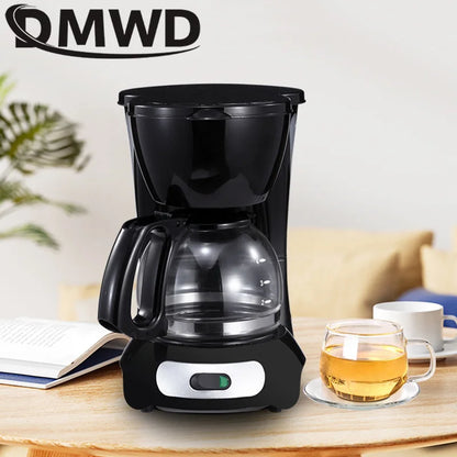 DMWD semi-automático de café com café com café com leite de café com leite cafeteira mini 0,6l moka goten cafe cafe café cafeting machine tea panela caldeira