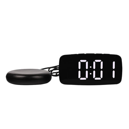 Superhoud vibrerande väckarklocka med Bed Shaker Multifunktionell dubbel USB för kraftig sovad döv hårt snooze