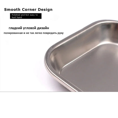 Edelstol Square Späichere Tray Dental medizinesch Tools Klaach Nagel Tattoo Geräter Ëmfeld
