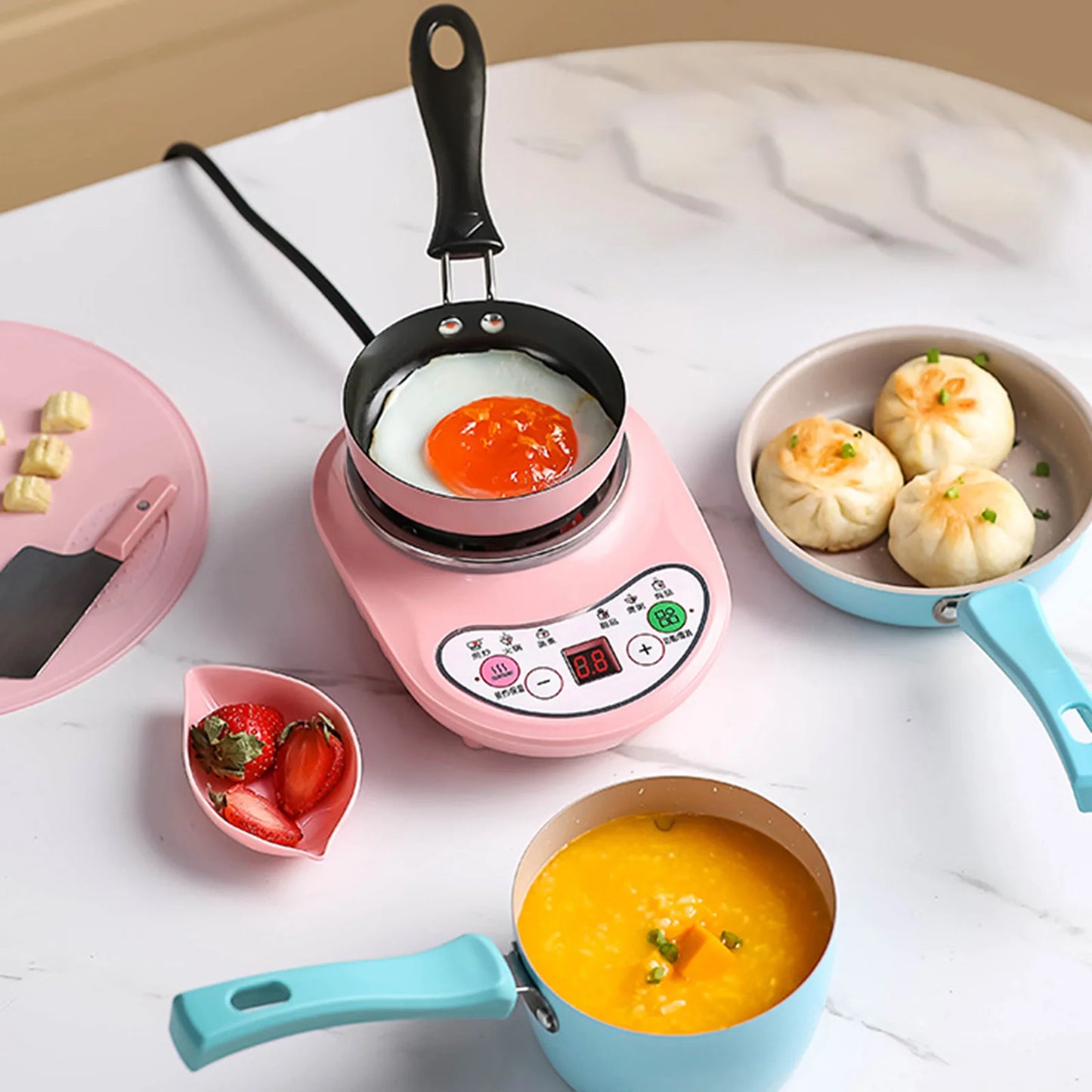 Rostfritt stål mjölkpanna smältande kokande mjölkpanna non-stick sås panna för baby frukost pan nudel gröt kök köksredskap