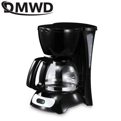 DMWD Electric Drip kafijas automāts 650ml Mājsaimniecības pusautomātiskais alus darīšanas tējas katls amerikāņu kafijas automāts espresso kafejnīcas izgatavotājs 220V