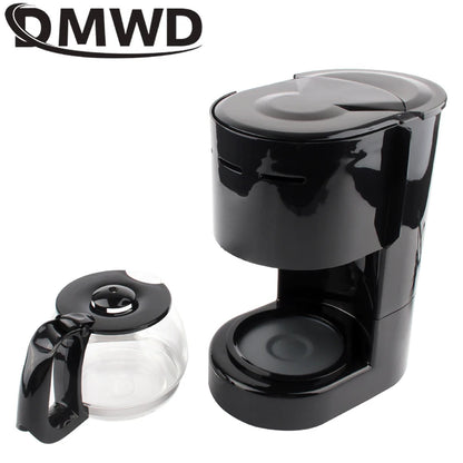 DMWD Electric Drip kafijas automāts 650ml Mājsaimniecības pusautomātiskais alus darīšanas tējas katls amerikāņu kafijas automāts espresso kafejnīcas izgatavotājs 220V