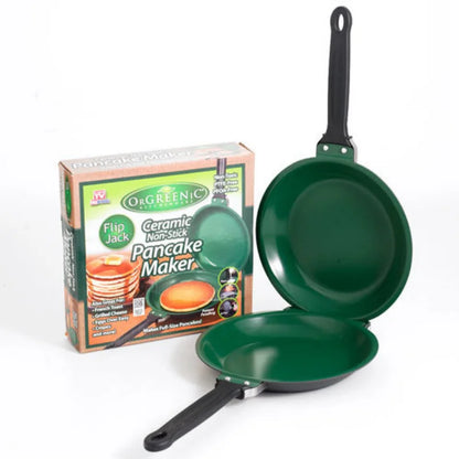 Kaksipuolinen paistinpannu nonstick taitto aamiaispannu pannukakkukakku paistettua munapannua keittiön keittiövälineitä keittiötarvikkeet uudet