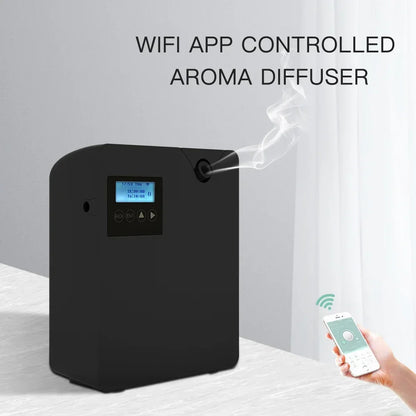 Víz nélküli aroma diffúzor 300ml WiFi Control illóolaj diffúzor időzítő funkció Aromás illatkészülék otthoni szállodához