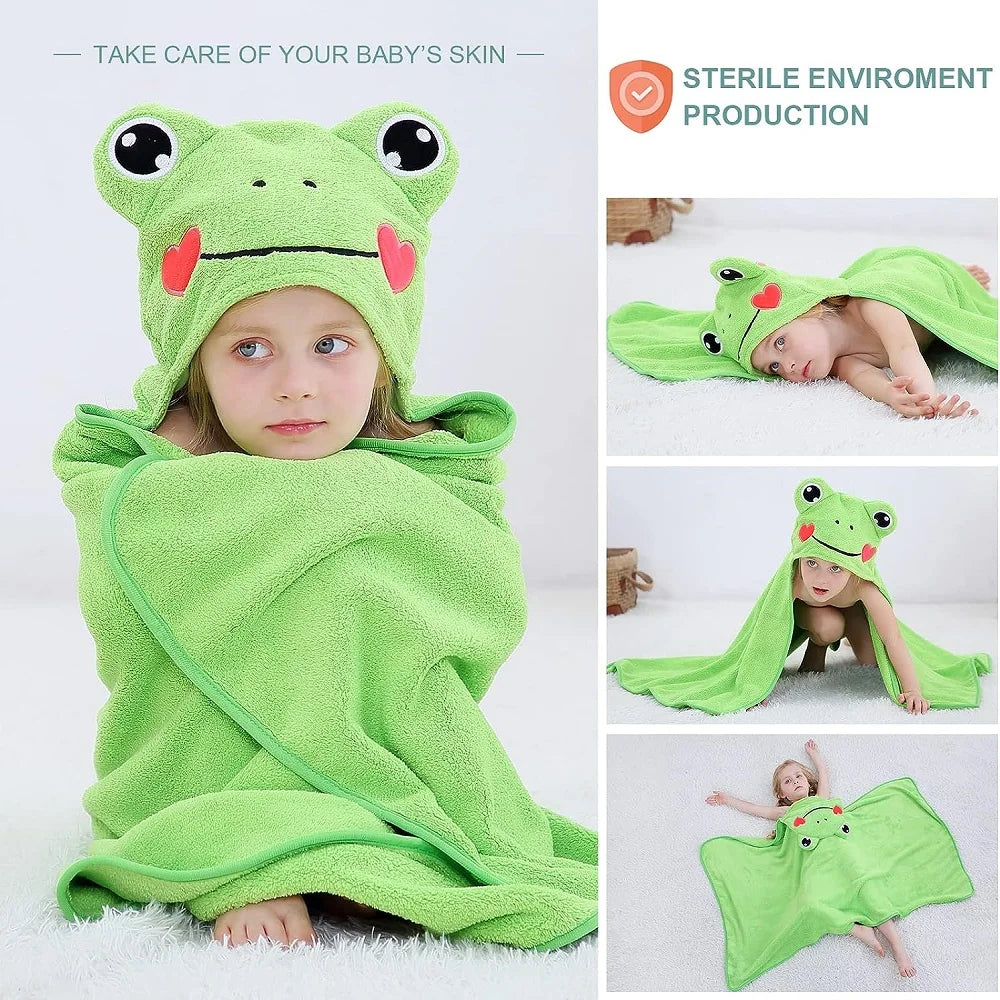 Michley batole s kapucí kapucí Baby Bath ručníky Sprchová sprcha měkké teplé spaddle přikrývky pro chlapce dívky děti novorozence 0-9t