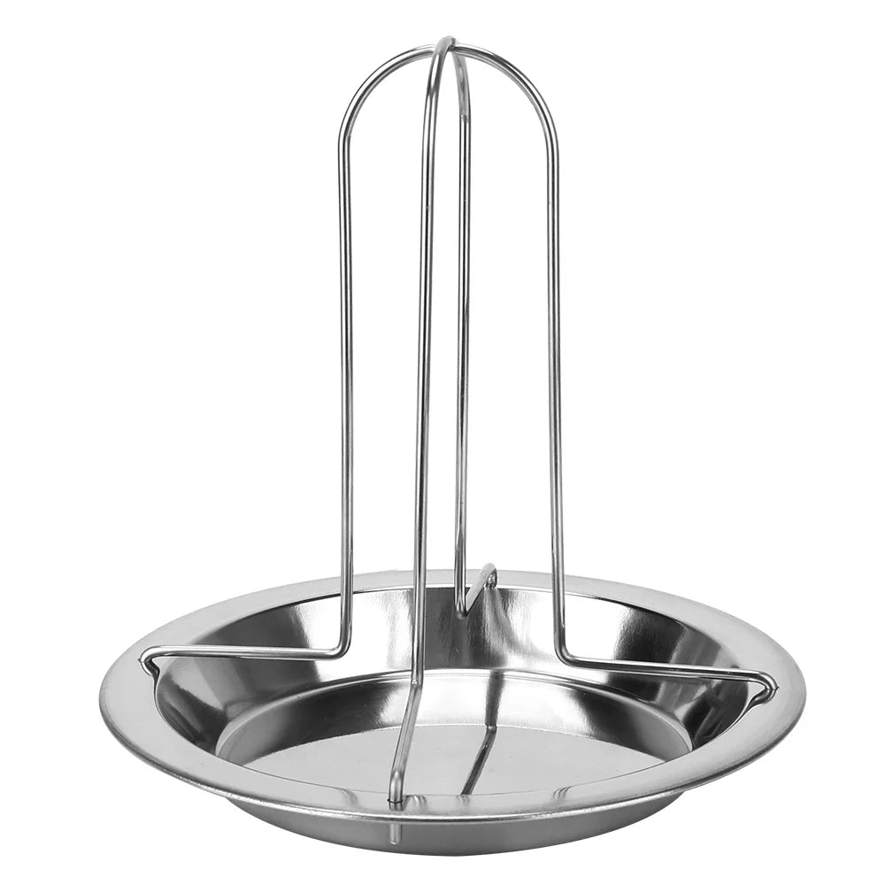 Respirante Grill Pollo Roaster Cucina cucina per esterni BBQ Strumenti di pollo antiaderente in acciaio carbone