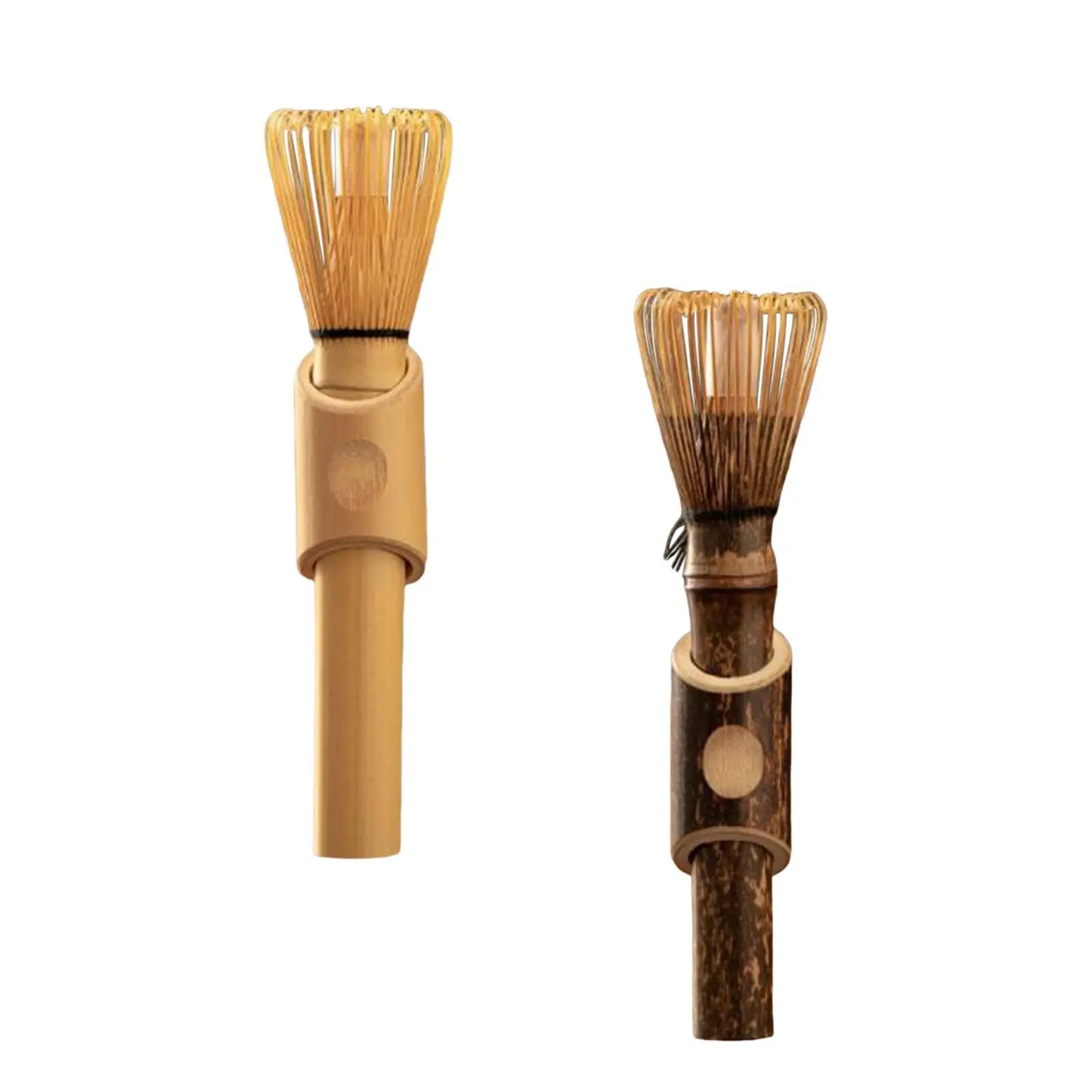 Matcha Whisk med långt handtag Matcha Powder Brush Tool Matcha Ceremony Accessory Japanese Style Handcurled Bamboo Tea Whisk