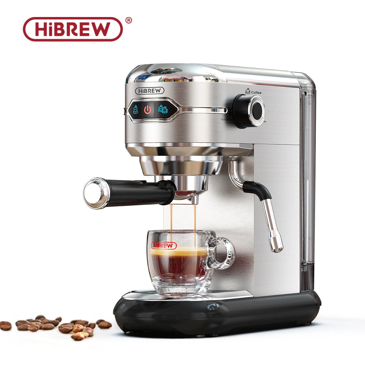 Hibrew Care Caftera Cafetera 20 bar INOX SUMI AUTOMATYCZNY Super Slim Ese i proszek espresso cappuccino maszyna gorąca woda H11