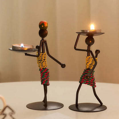 Cangoli in metallo vintage Cangoli fatti a mano Candele Candele Creative Cragius Finiature Tolder Disterra