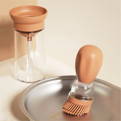 Bottiglia di olio da cucina portatile Controllo del pennello in silicone quantitativo con bottiglia spray per barbecue per distributore di olio da forno per cuocere barbecue